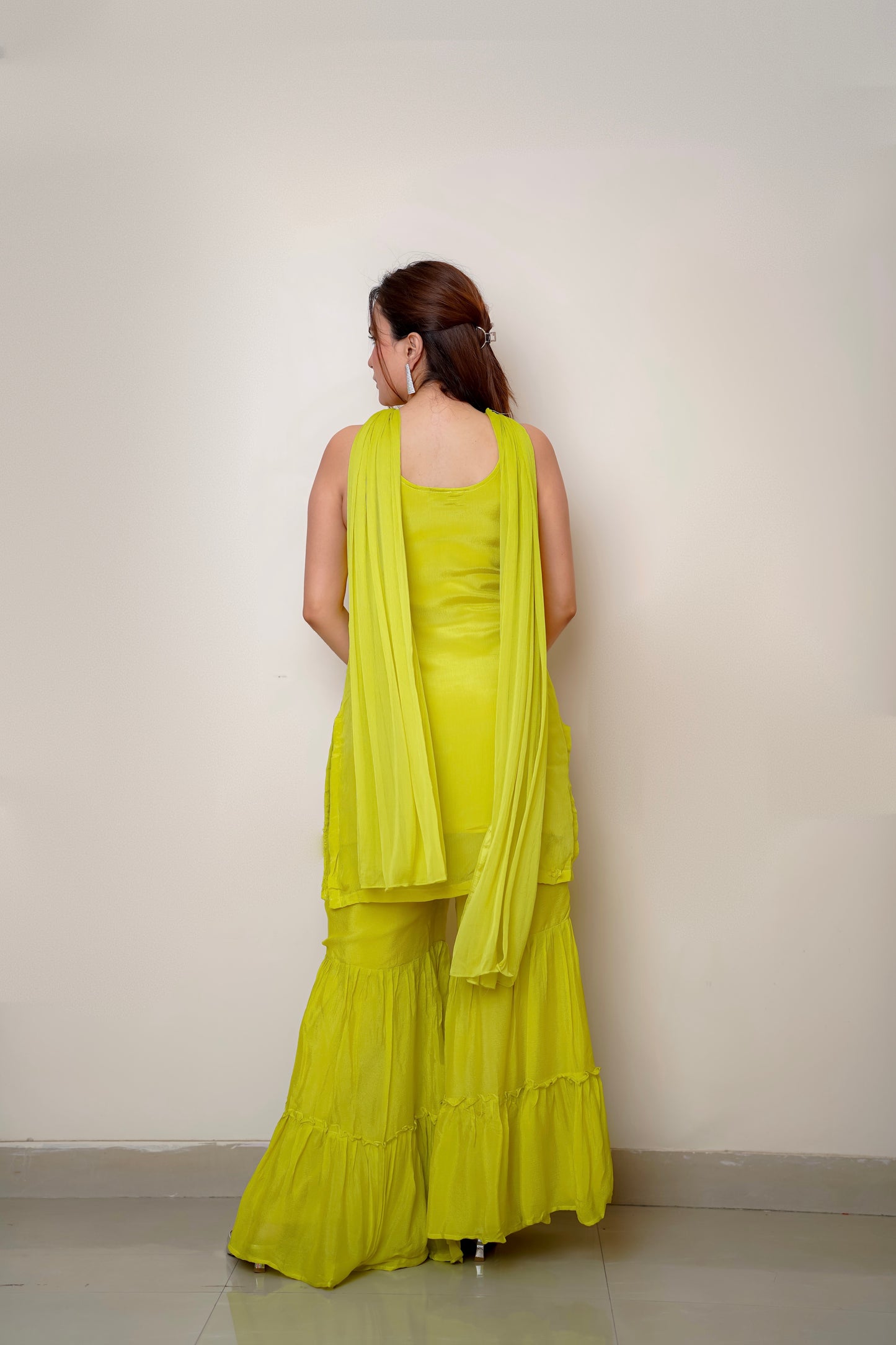 Strappy Neon Green Garara